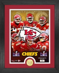 Kansas City Chiefs AFC Champions Super Bowl LVIII Team Force with Bronze Coin